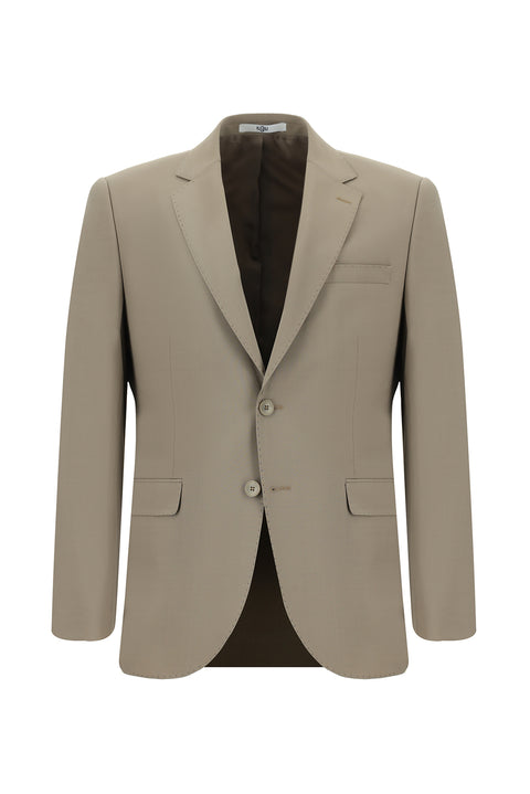 Light Mink 6 Drop Regular Fit Standard Cut Wool Suit