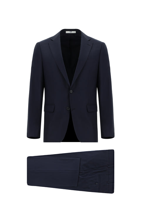 Dark Navy 6 Drop Regular Fit Standard Cut Wool Suit