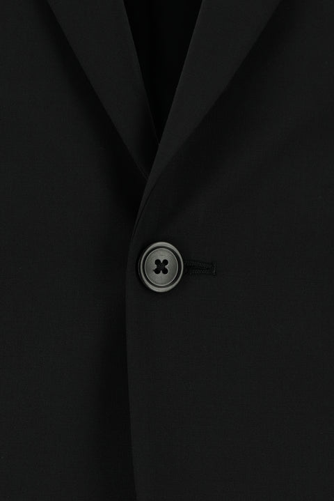 Black 7 Drop Slim Fit Narrow Cut Wool Suit