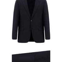 Dark Navy 4-Drop Relaxed Fit Wool Suit