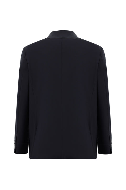 Dark Navy 4-Drop Relaxed Fit Wool Suit