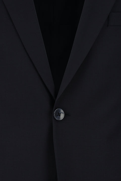 Dark Navy 4-Drop Relaxed Fit Wool Suit