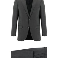 Medium Anthracite 6 Drop Regular Fit Standard Cut Wool Suit