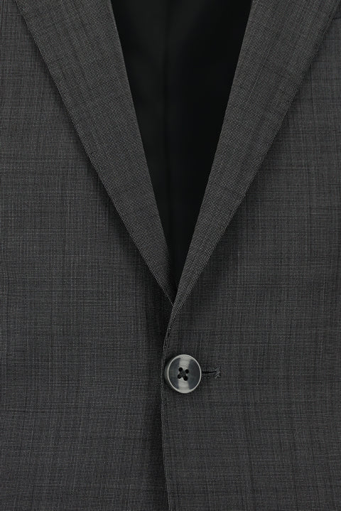 Medium Anthracite 6 Drop Regular Fit Standard Cut Wool Suit