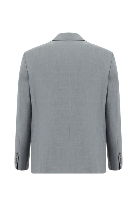 Light Grey 6 Drop Regular Fit Standard Cut Wool Suit