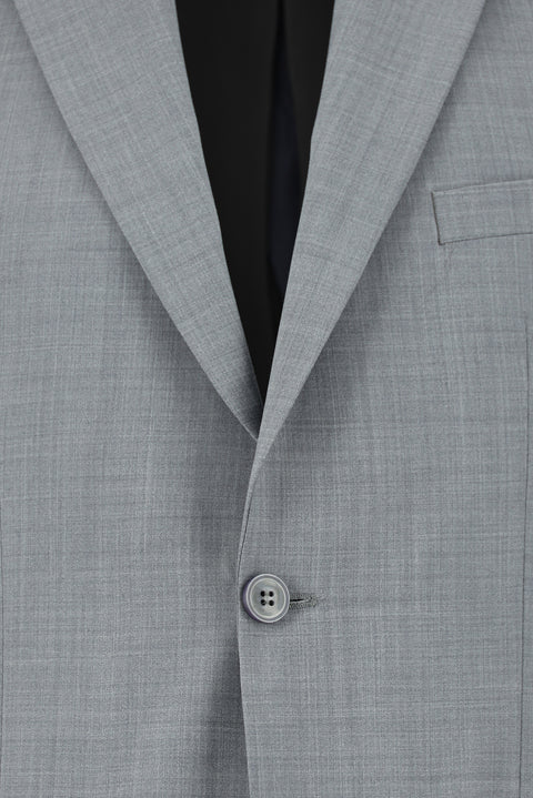 Light Grey 4 Drop Relaxed Fit Wool Suit