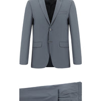 Dark Gray 6-Drop Regular Fit Standard Cut Wool Suit