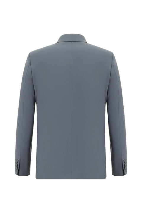 Dark Gray 6-Drop Regular Fit Standard Cut Wool Suit