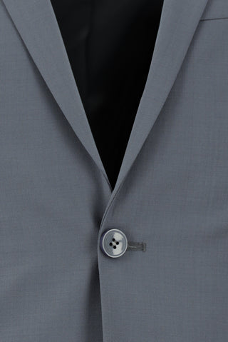  Koyu Füme 7 Drop Super Slim Fit Eksra Dar Kesim Yünlü Takım Elbise