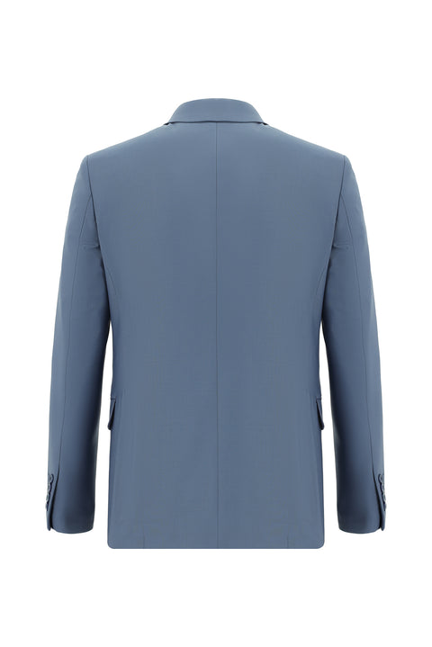 Dark Blue 6 Drop Regular Fit Standard Cut Wool Suit