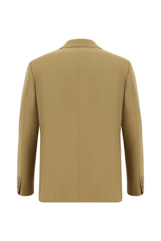  Taba 7 Drop Slim Fit Dar Kesim Yünlü Takım Elbise