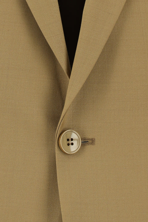 Tan 6 Drop Regular Fit Standard Cut Wool Suit