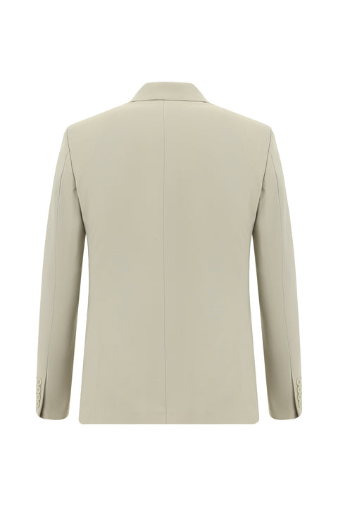 Cream 6 Drop Regular Fit Standard Cut Wool Suit