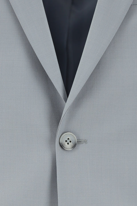 Light Grey 7 Drop Super Slim Fit Extra Narrow Cut Wool Suit