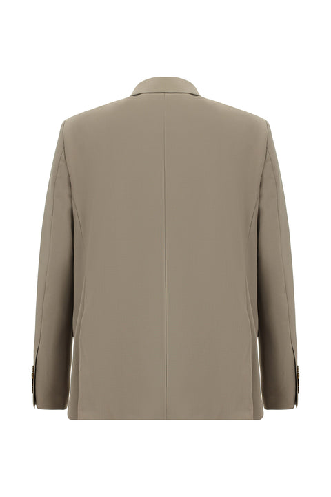 Light Mink 4 Drop Relaxed Fit Wool Suit