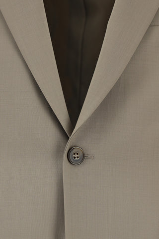  Açık Vizon 7 Drop Super Slim Fit Eksra Dar Kesim Yünlü Takım Elbise