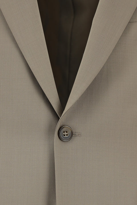 Light Mink 4 Drop Relaxed Fit Wool Suit