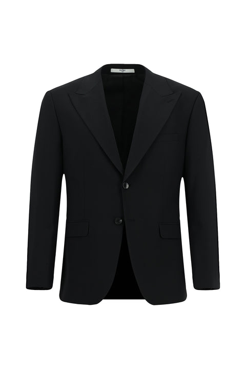 Black 7 Drop Super Slim Fit Extra Narrow Cut Wool Suit