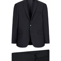 Dark Navy 6 Drop Regular Fit Standard Cut Mono-Neck Wool Suit
