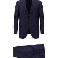 Medium Navy 6 Drop Regular Fit Standard Cut Wool Suit
