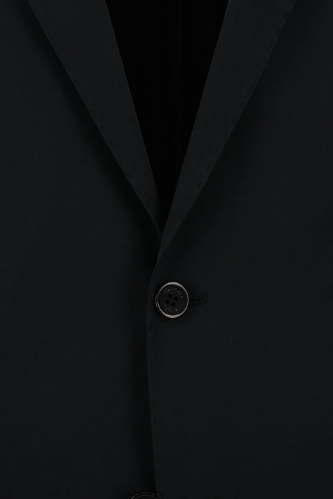 Black 7 Drop Slim Fit Narrow Cut Cotton Suit