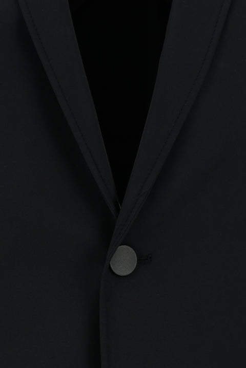 Black 7 Drop Super Slim Fit Extra Narrow Cut Cotton Suit with Elastic Waistband