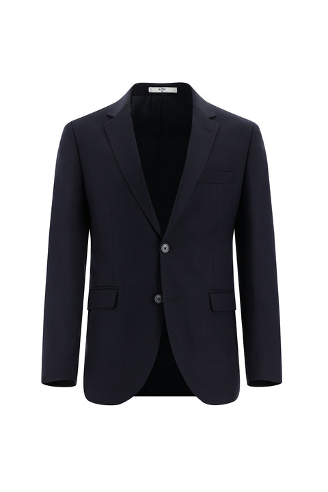 Dark Navy 7 Drop Slim Fit Linen Blend Suit