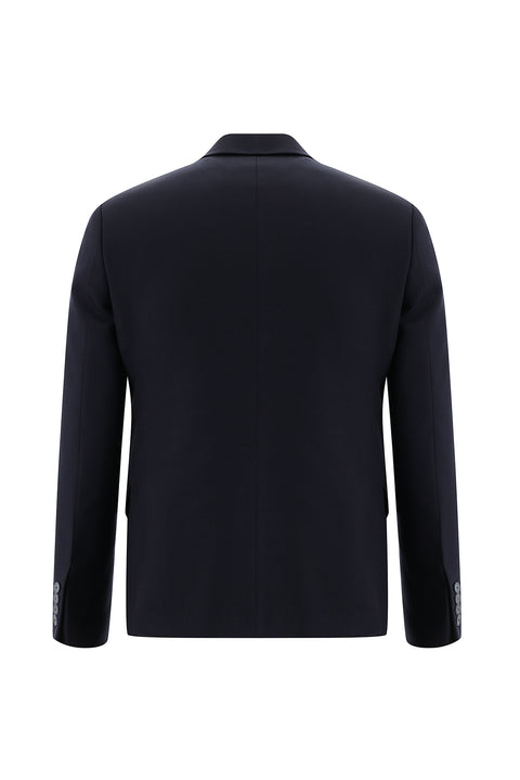 Dark Navy 7 Drop Slim Fit Linen Blend Suit