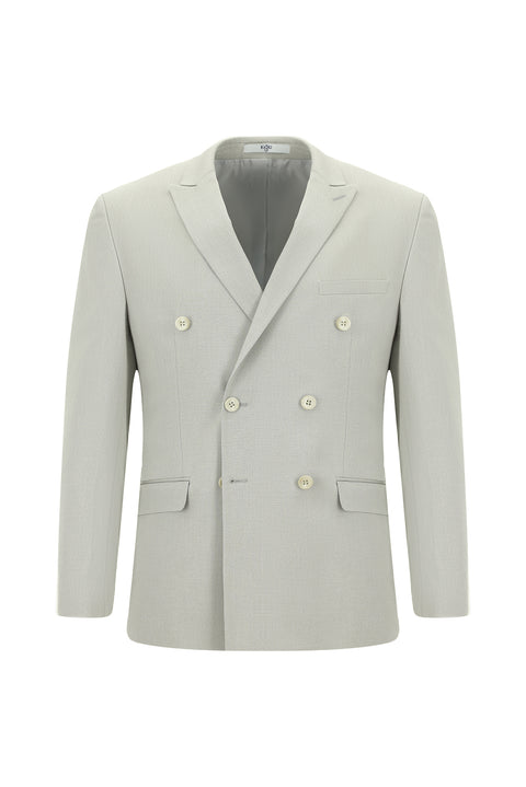 Taş 7 Drop Slim Fit Dar Kesim Pamuklu Lyocell Kruvaze Takım Elbise