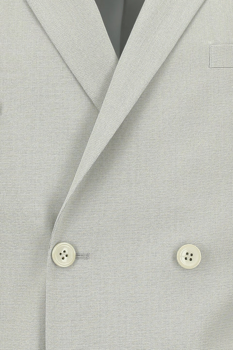 Stone 7 Drop Super Slim Fit Extra Narrow Cut Cotton Lyocell Double-Breasted Suit