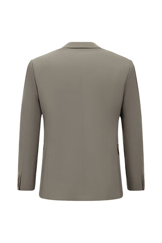  Koyu Vizon 7 Drop Slim Fit Dar Kesim Pamuklu Lyocell Kruvaze Takım Elbise