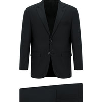 Siyah 4 Drop Relaxed Fit Rahat Kesim Pamuklu Lyocell Takım Elbise