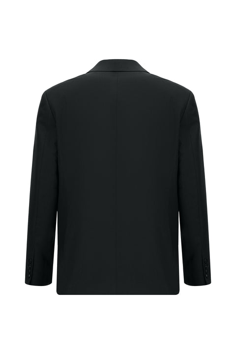 Black 7 Drop Slim Fit Narrow Cut Cotton Lyocell Suit