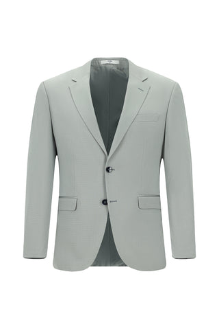  Açık Gri 7 Drop Slim Fit Dar Kesim Pamuklu Lyocell Takım Elbise
