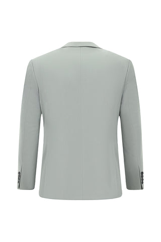  Açık Gri 7 Drop Slim Fit Dar Kesim Pamuklu Lyocell Takım Elbise