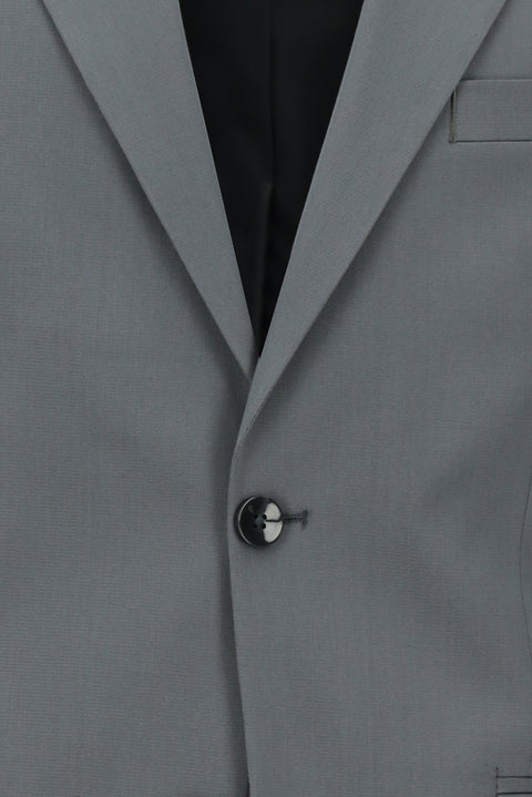 Medium Gray 4-Drop Relaxed Fit Cotton Lyocell Suit