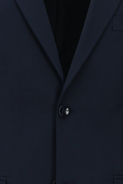 Dark Navy 4-Drop Relaxed Fit Cotton Lyocell Suit