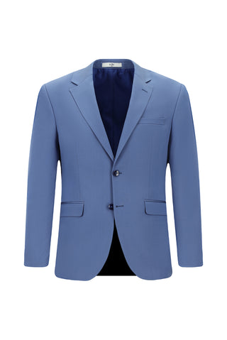  Koyu Mavi  7 Drop Slim Fit Dar Kesim Pamuklu Lyocell Takım Elbise