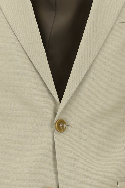 Medium Beige 4-Drop Relaxed Fit Cotton Lyocell Suit
