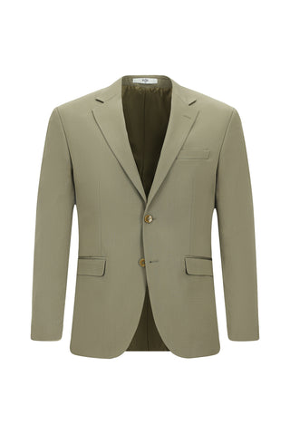  Açık Haki 7 Drop Slim Fit Dar Kesim Pamuklu Lyocell Takım Elbise