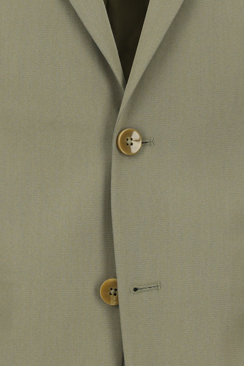 Light Khaki 4-Drop Relaxed Fit Cotton Lyocell Suit