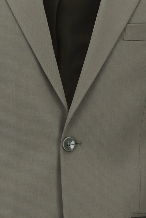Dark Khaki 4-Drop Relaxed Fit Cotton Lyocell Suit