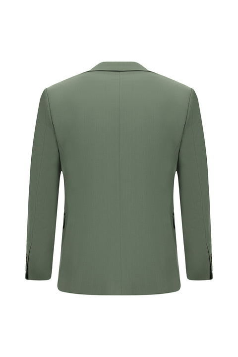Koyu Yeşil 4 Drop Relaxed Fit Rahat Kesim Pamuklu Lyocell Takım Elbise