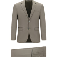 Koyu Vizon 7 Drop Slim Fit Dar Kesim Pamuklu Lyocell Takım Elbise