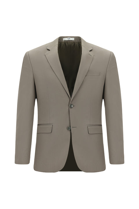 Dark Mink 4 Drop Relaxed Fit Cotton Lyocell Suit