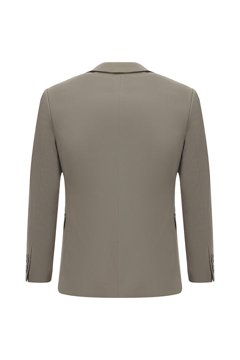 Dark Mink 4 Drop Relaxed Fit Cotton Lyocell Suit