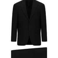 Black 4-Drop Relaxed Fit Suit