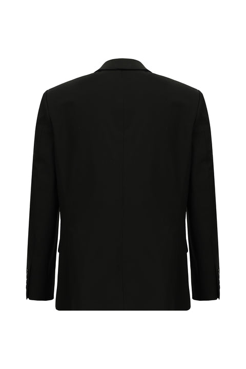 Black 4-Drop Relaxed Fit Suit