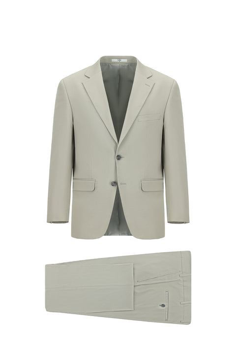 Light Gray 7 Drop Slim Fit Suit