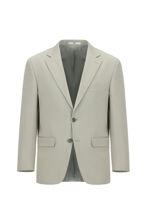 Light Gray 4-Drop Relaxed Fit Suit